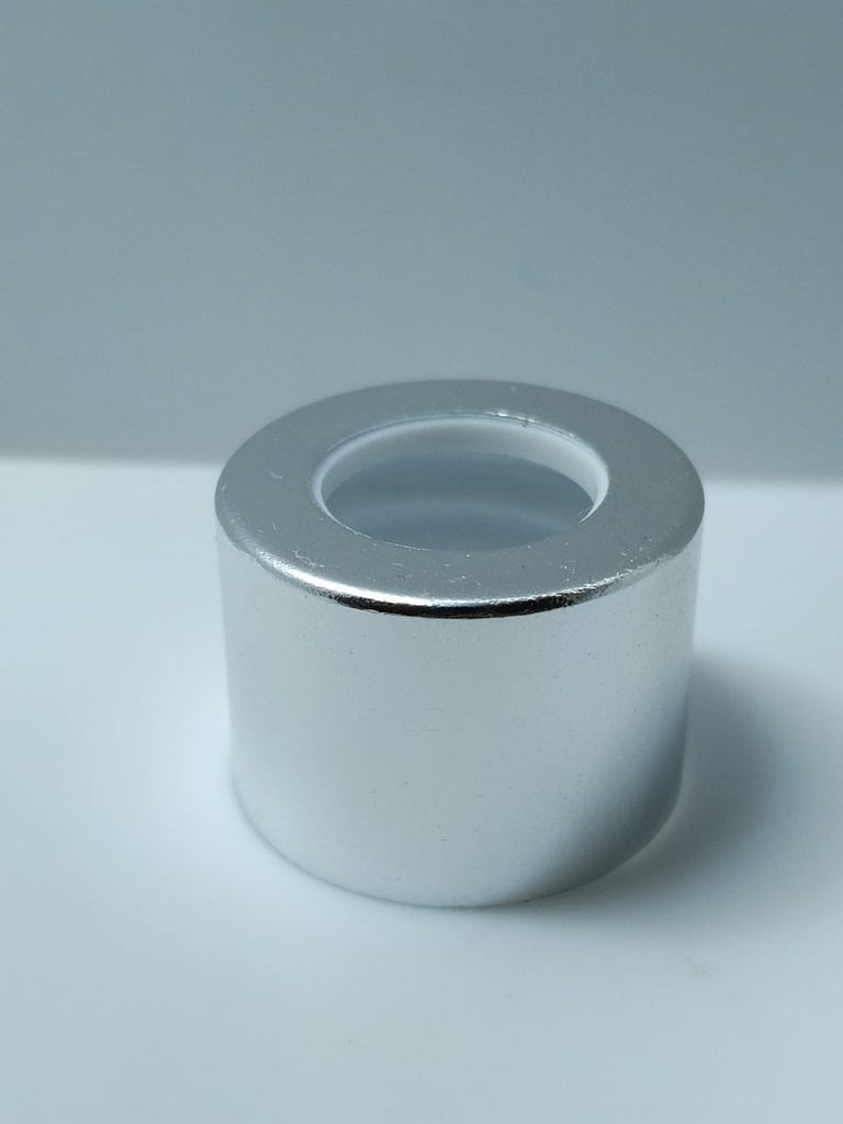 [TGPLATEADOMET18] Tapa gotero metalizado 18/410 - PLATEADO