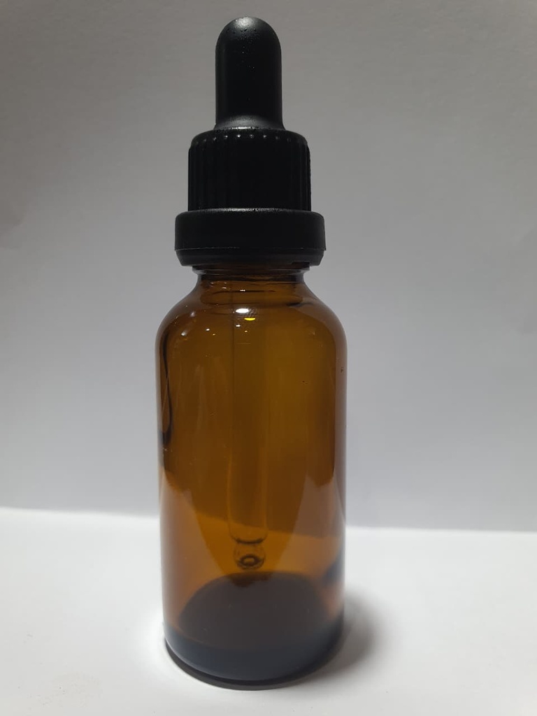 Botella ámbar para gotero - 30 ml